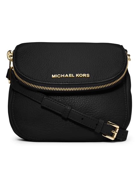 michael kors bedford shoulder bag black|Michael Kors bedford flat crossbody.